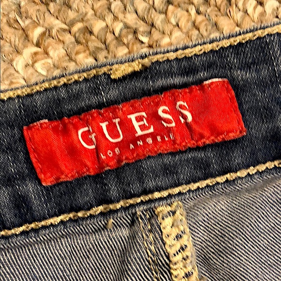 Guess Ripped Jeans with Fishnet Detailing  High-waisted mom Jeans - Picture 2 of 5